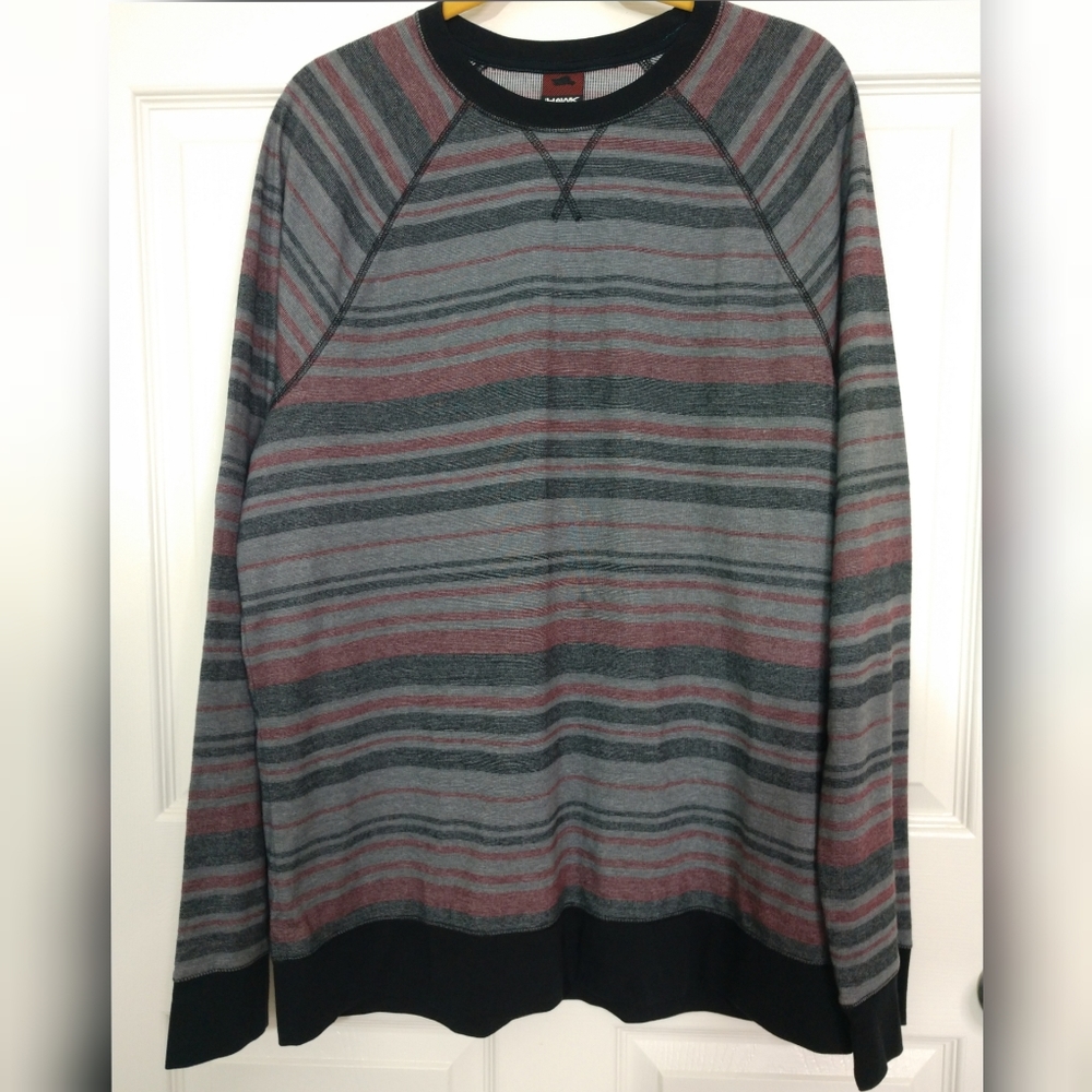 NWOT Tony Hawk Lightweight Sweatshirt Striped Mens